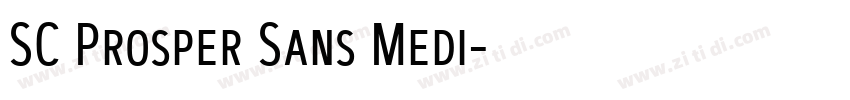 SC Prosper Sans Medi字体转换